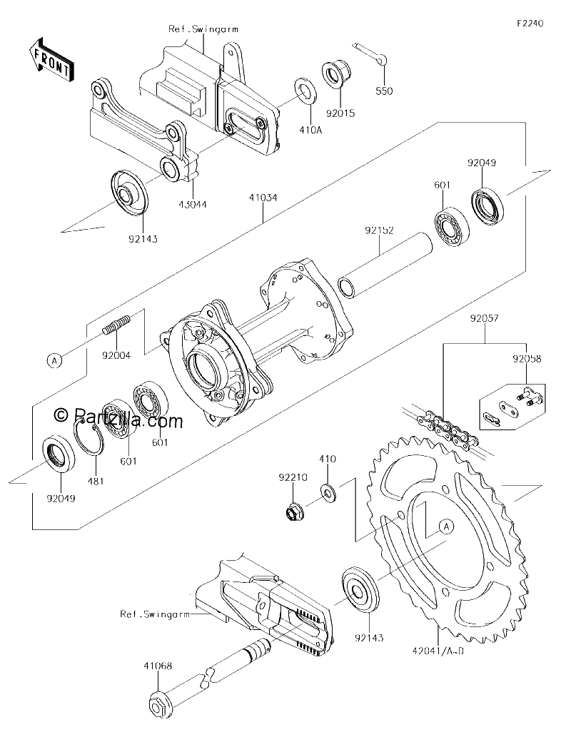 Diagrama de REAR HUB