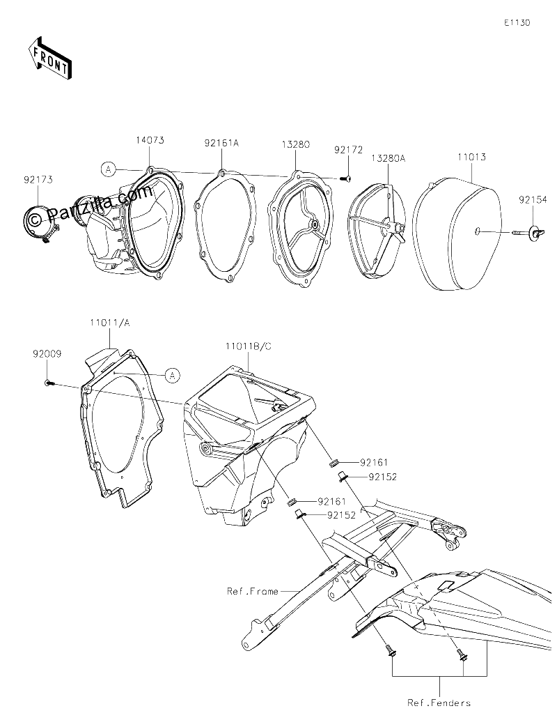 Diagrama de AIR CLEANER