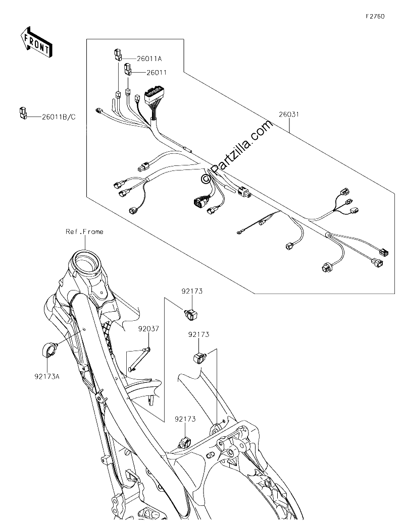 Diagrama de CHASSIS ELECTRICAL EQUIPMENT