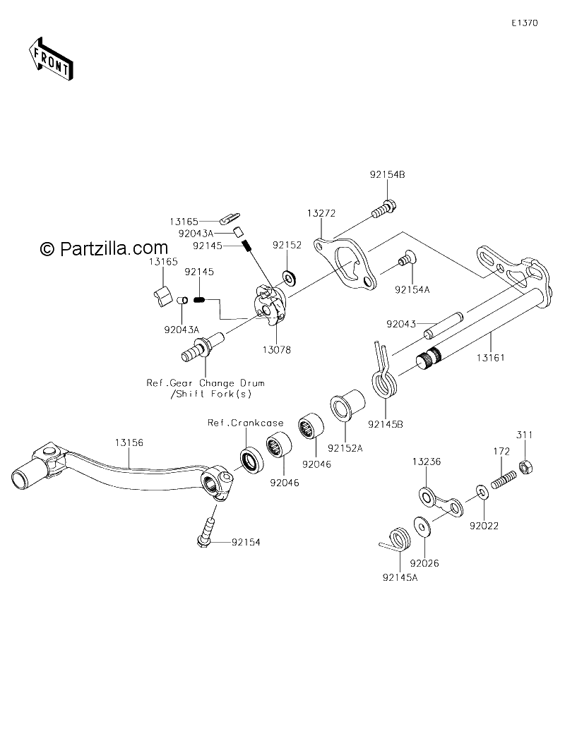 Diagrama de GEAR CHANGE MECHANISM