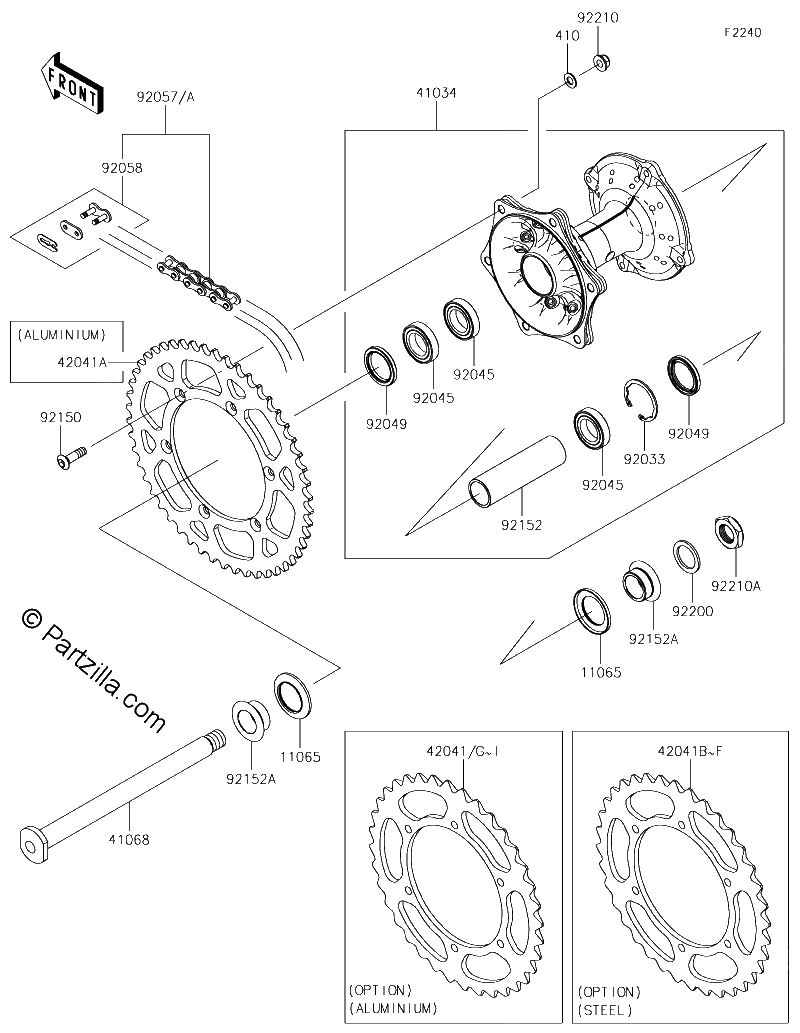 Diagrama de REAR HUB