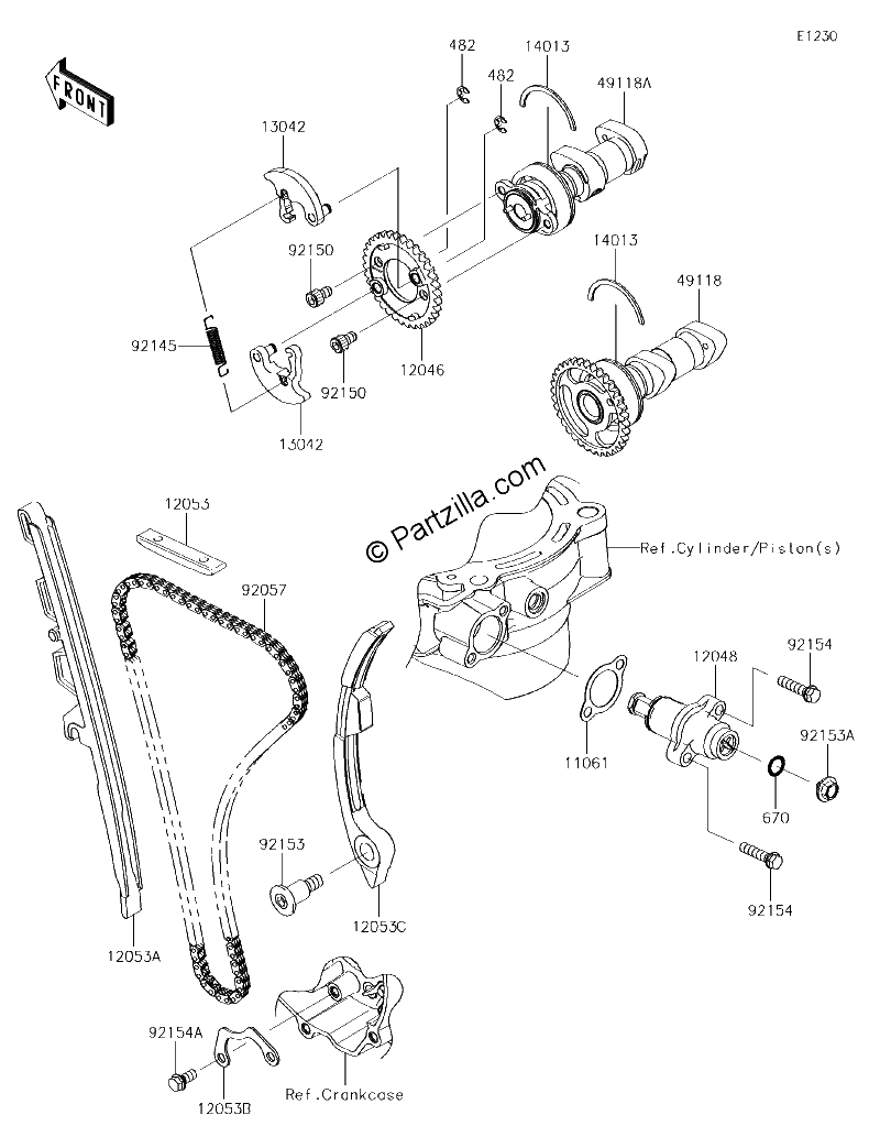 Diagrama de CAMSHAFT S TENSIONER