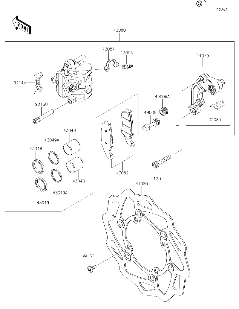 Diagrama de FRONT BRAKE