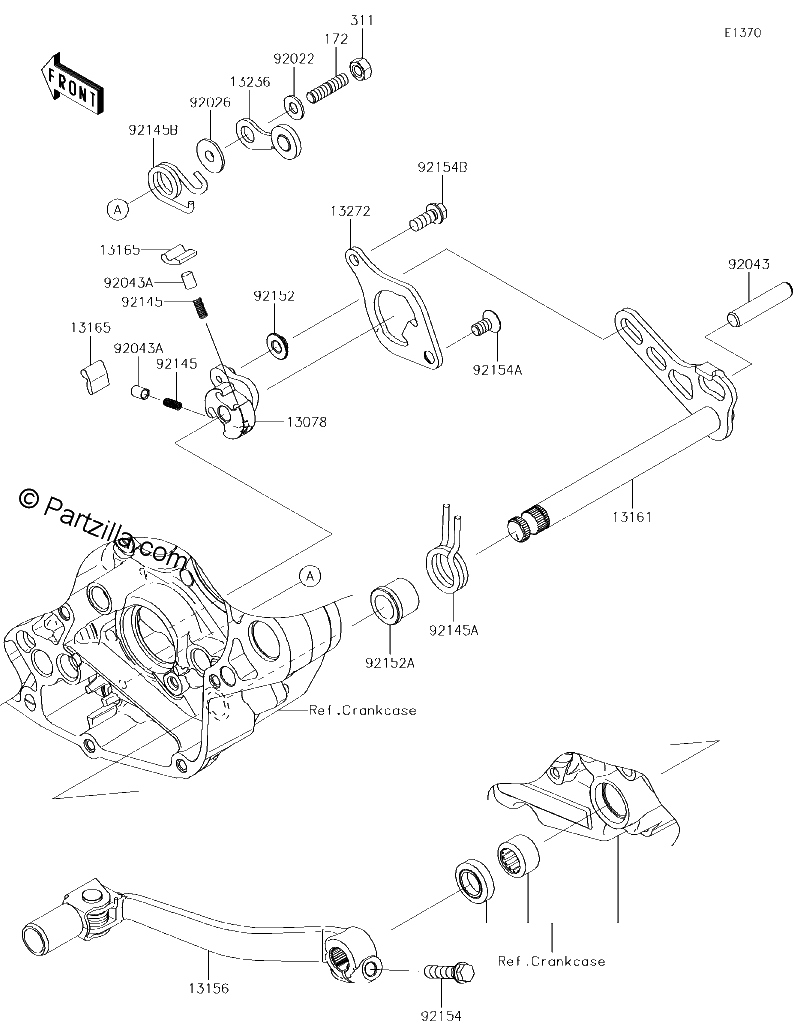 Diagrama de GEAR CHANGE MECHANISM