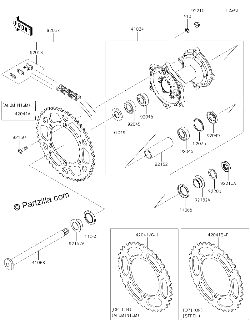 Diagrama de REAR HUB