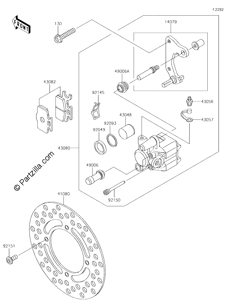 Diagrama de FRONT BRAKE