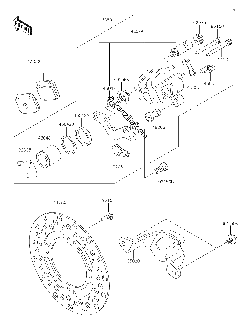 Diagrama de REAR BRAKE