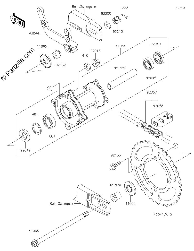 Diagrama de REAR HUB