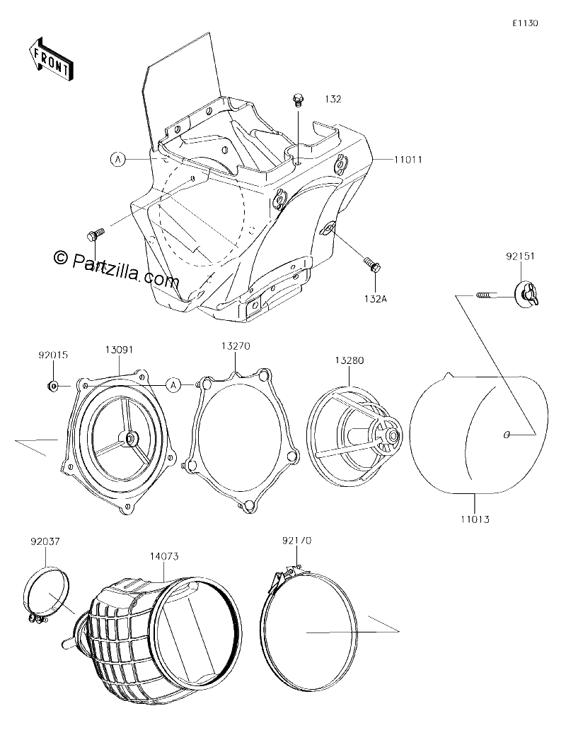 Diagrama de AIR CLEANER