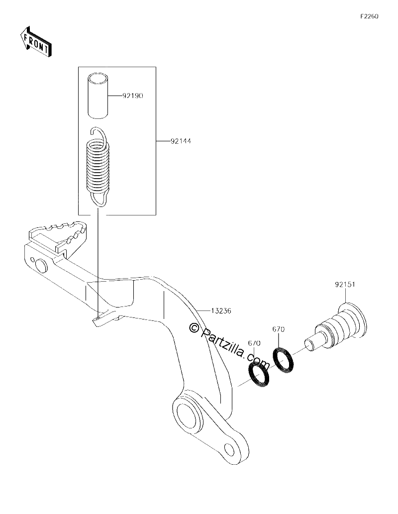 Diagrama de BRAKE PEDAL