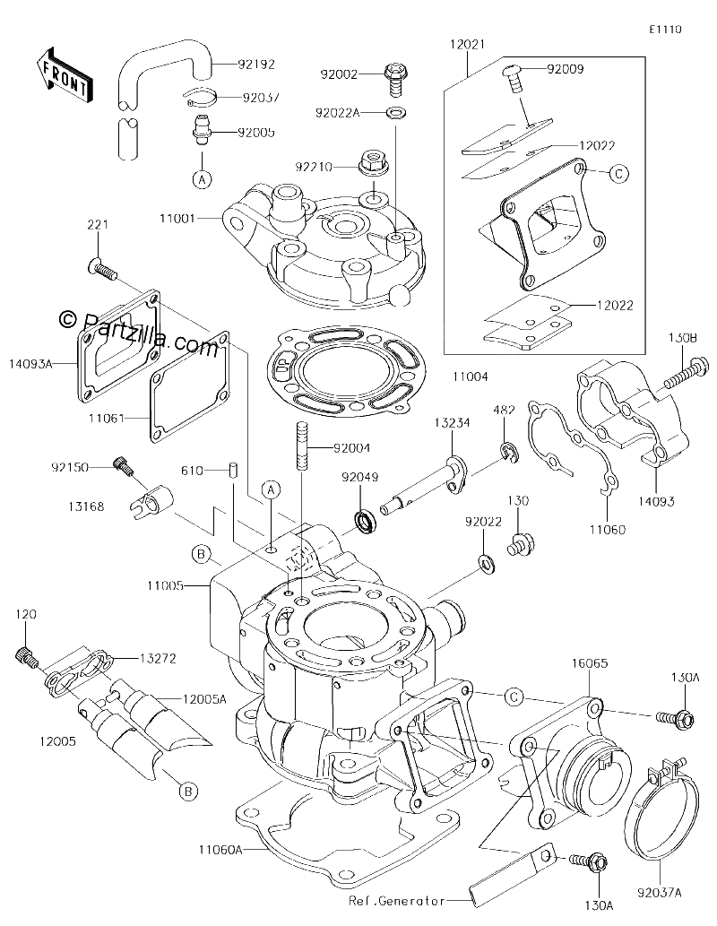 Diagrama de CYLINDER HEAD CYLINDER