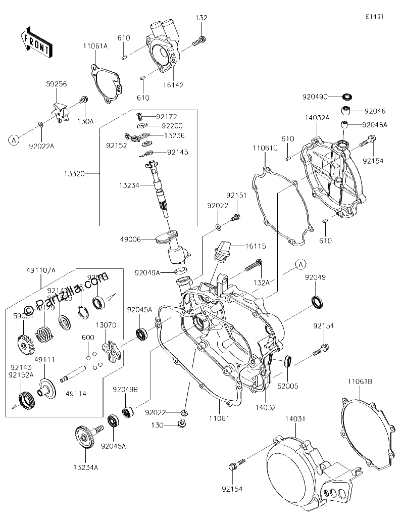 Diagrama de ENGINE COVER S