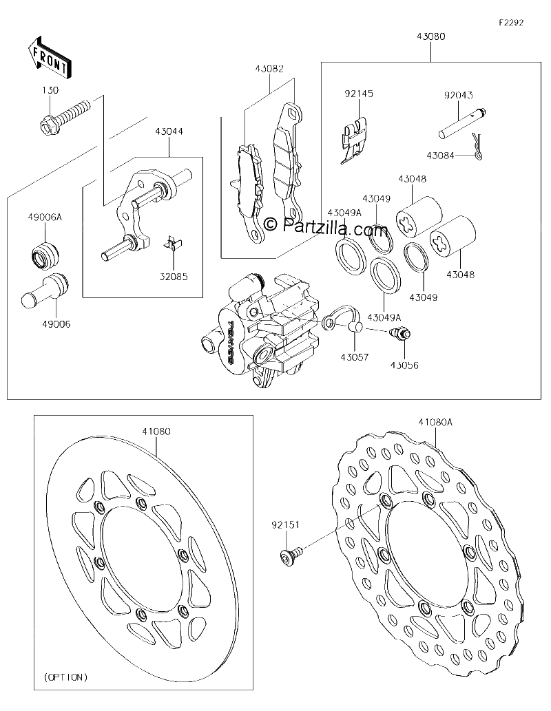 Diagrama de FRONT BRAKE