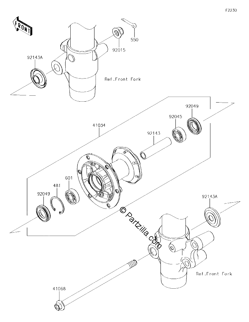 Diagrama de FRONT HUB