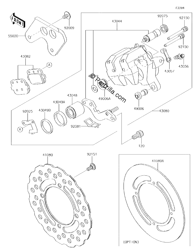 Diagrama de REAR BRAKE