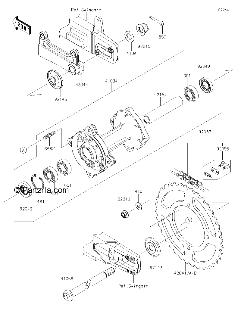Diagrama de REAR HUB