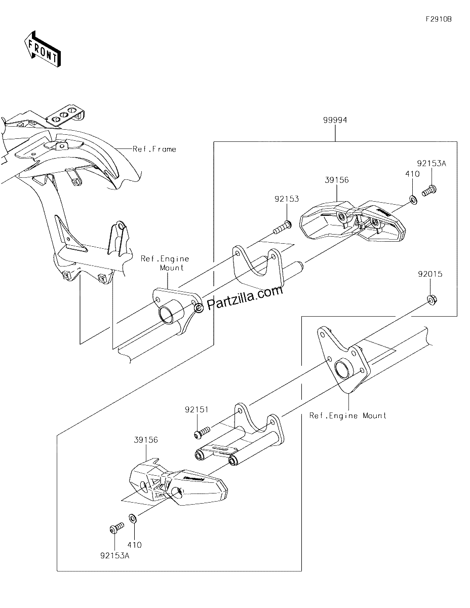 Diagrama de ACCESSORY ENGINE GUARD