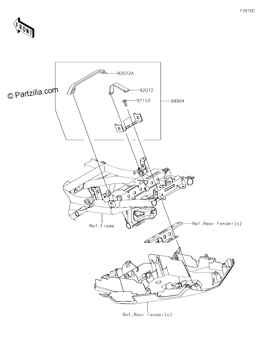 Diagrama de ACCESSORY U LOCK BRACKET