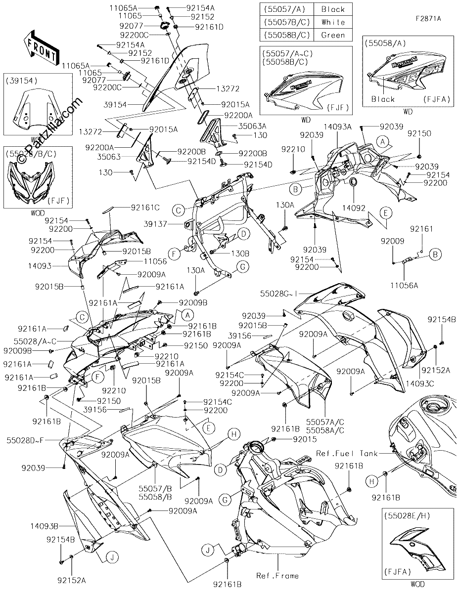 Diagrama de COWLING FJF FJFA