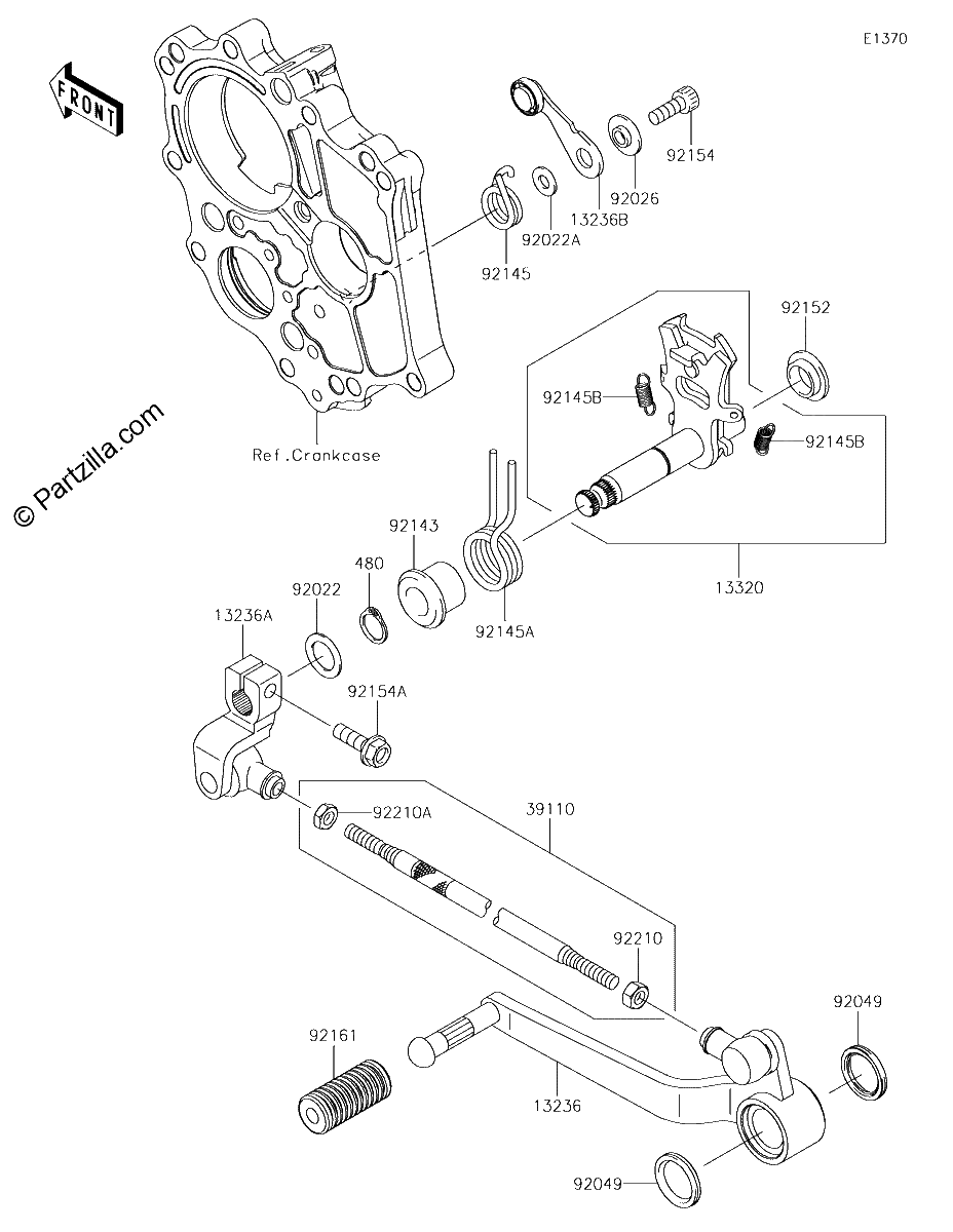 Diagrama de GEAR CHANGE MECHANISM