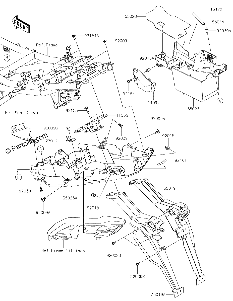 Diagrama de REAR FENDER S