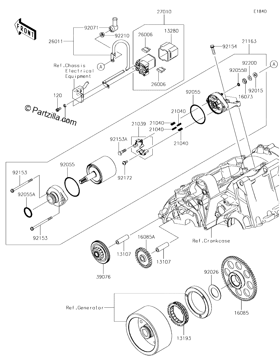 Diagrama de STARTER MOTOR