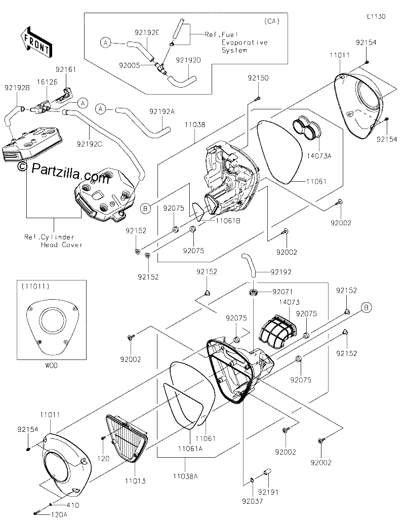 Diagrama de AIR CLEANER
