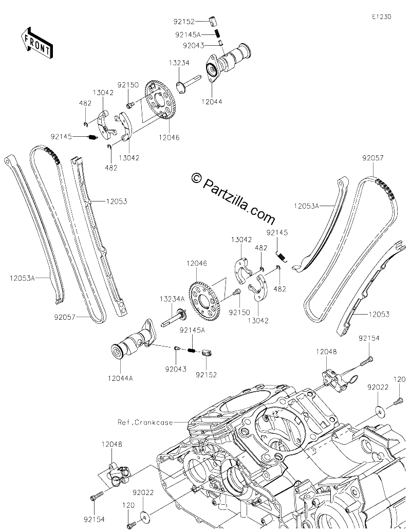 Diagrama de CAMSHAFT S TENSIONER