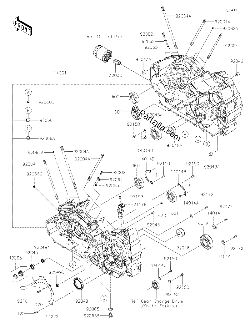 Diagrama de CRANKCASE
