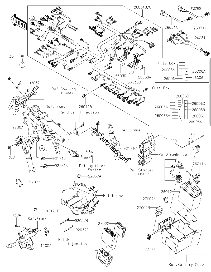 Diagrama de CHASSIS ELECTRICAL EQUIPMENT