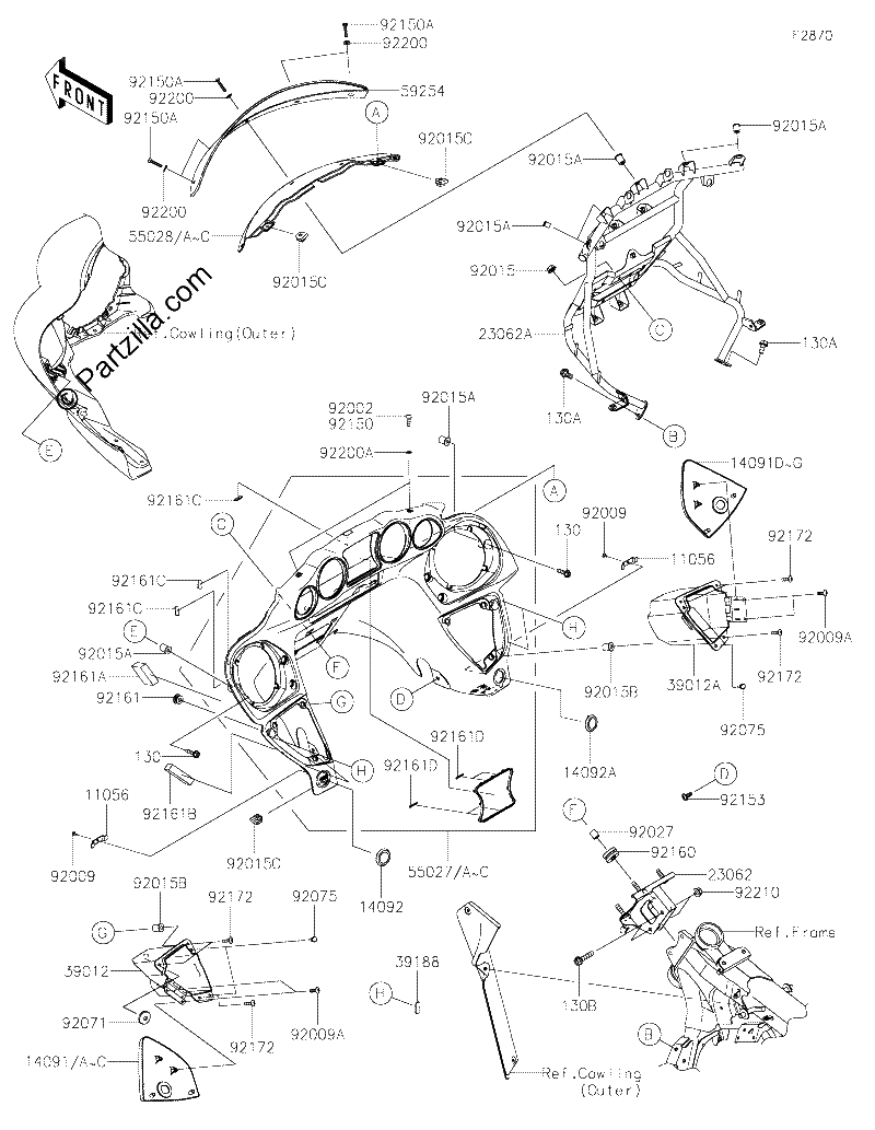 Diagrama de COWLING INNER