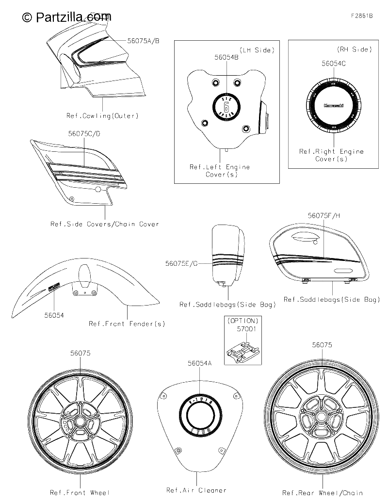 Diagrama de DECALS BLACK KJF