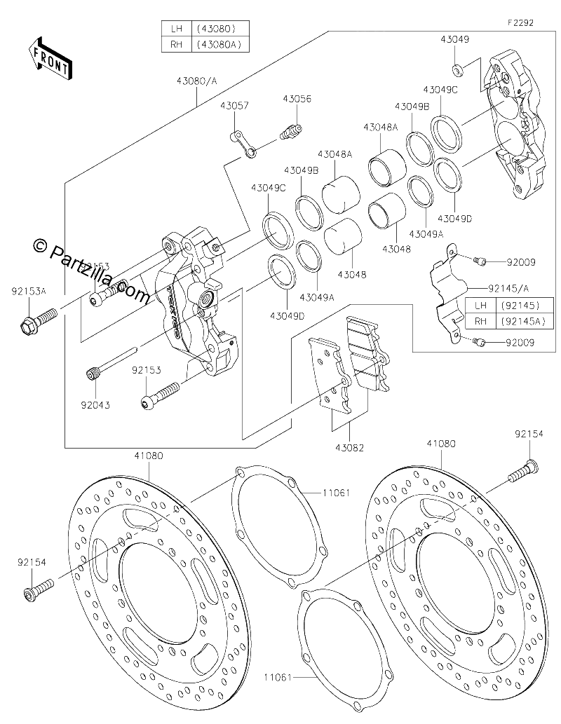 Diagrama de FRONT BRAKE