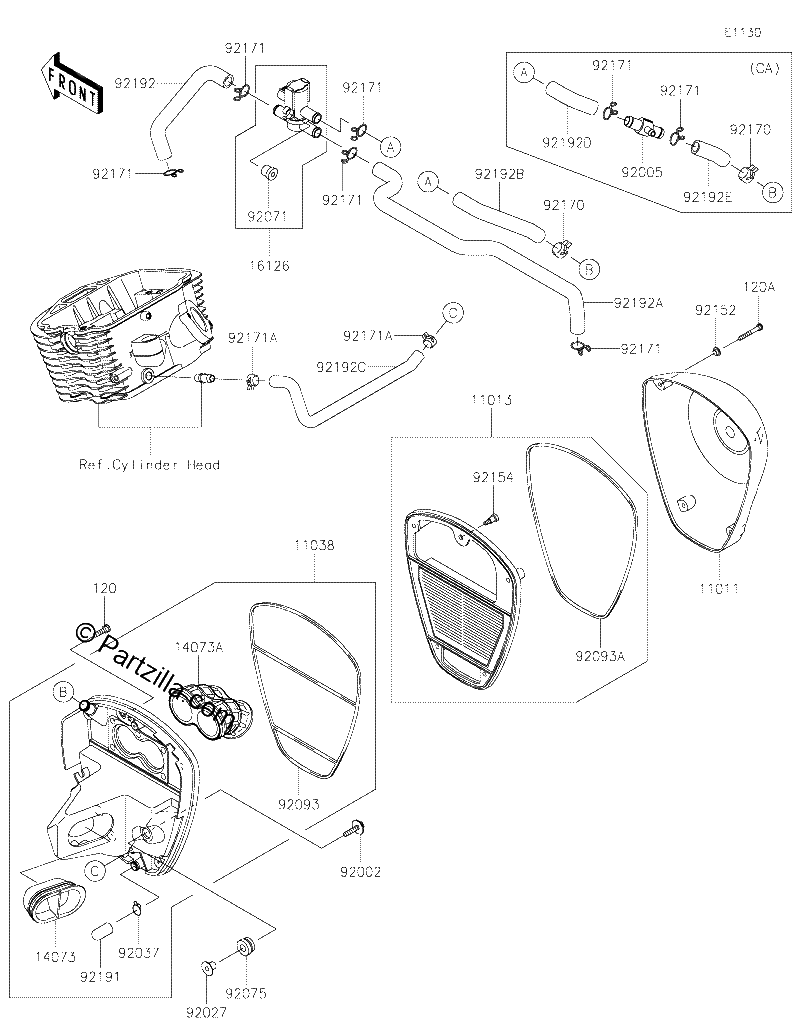 Diagrama de AIR CLEANER