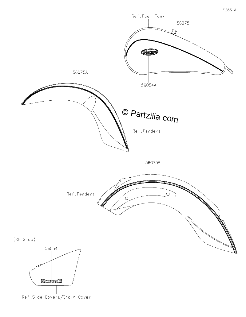Diagrama de DECALS GRAY GRAY BJF
