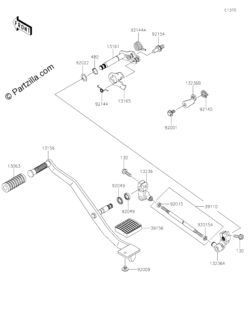 Diagrama de GEAR CHANGE MECHANISM