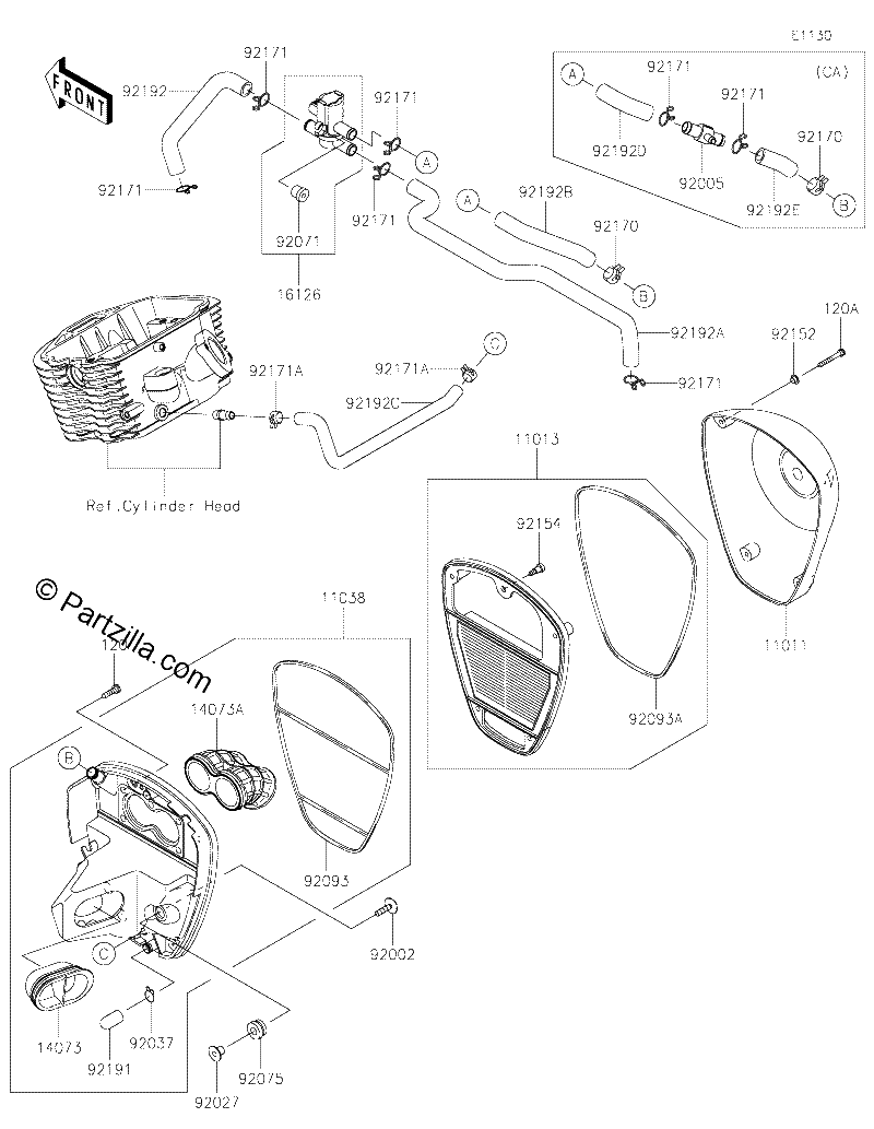 Diagrama de AIR CLEANER