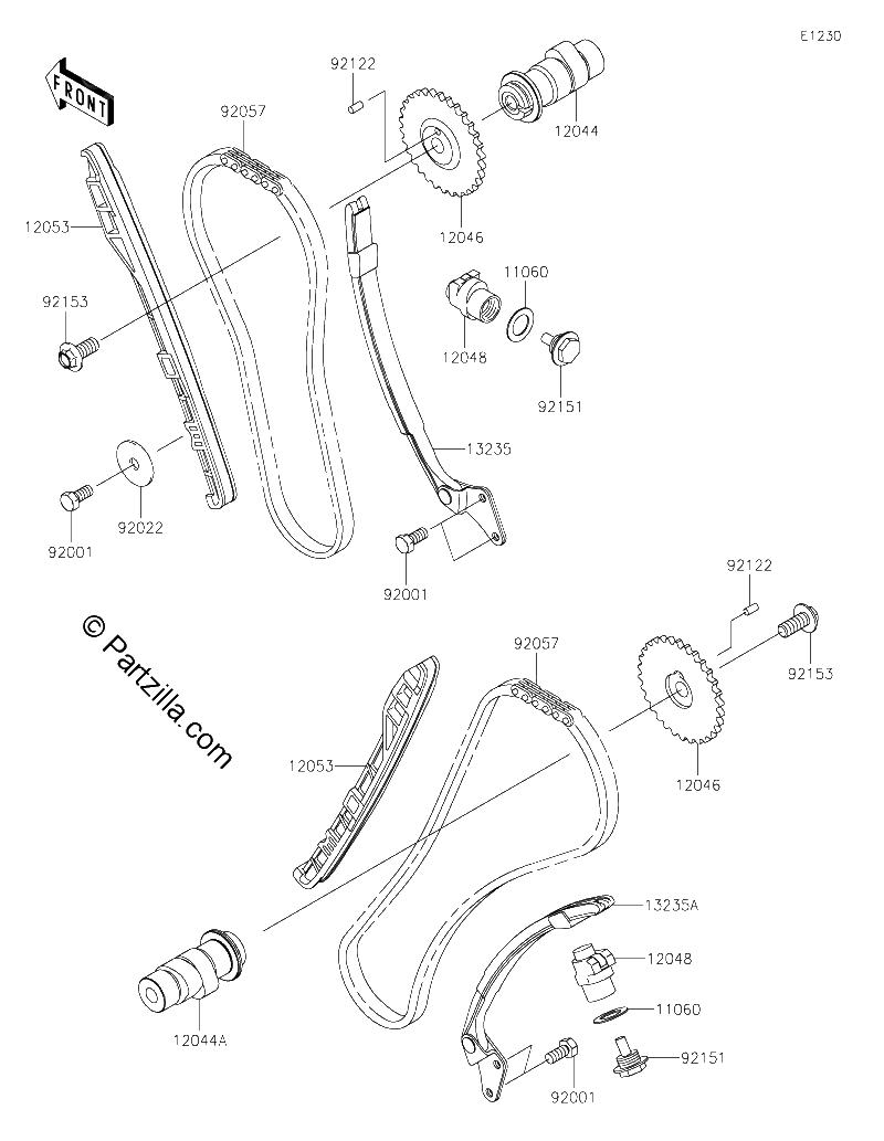 Diagrama de CAMSHAFT S TENSIONER