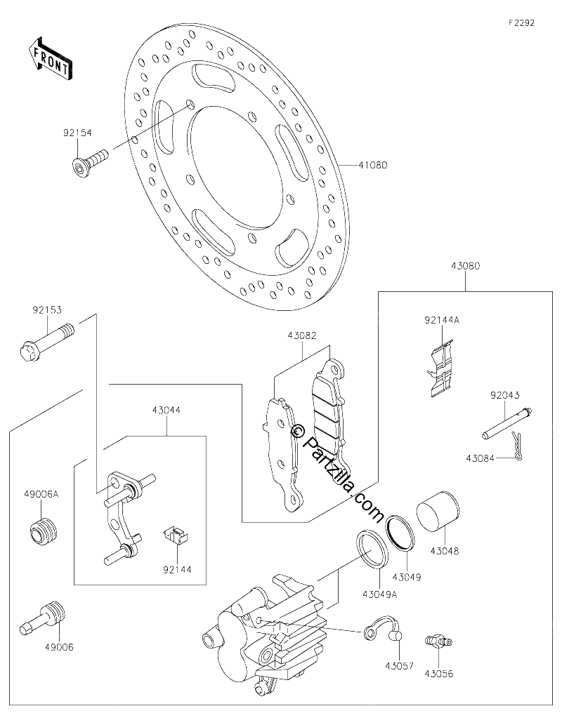 Diagrama de FRONT BRAKE