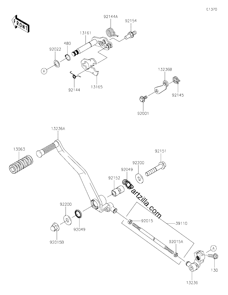 Diagrama de GEAR CHANGE MECHANISM