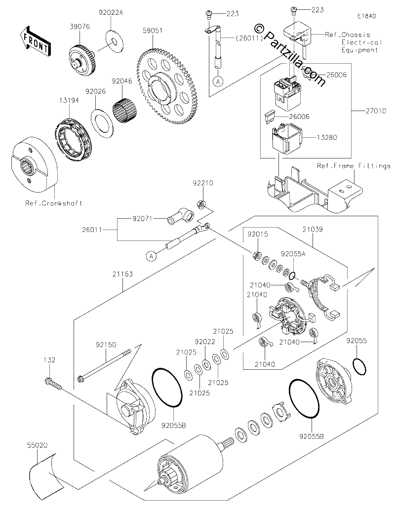 Diagrama de STARTER MOTOR