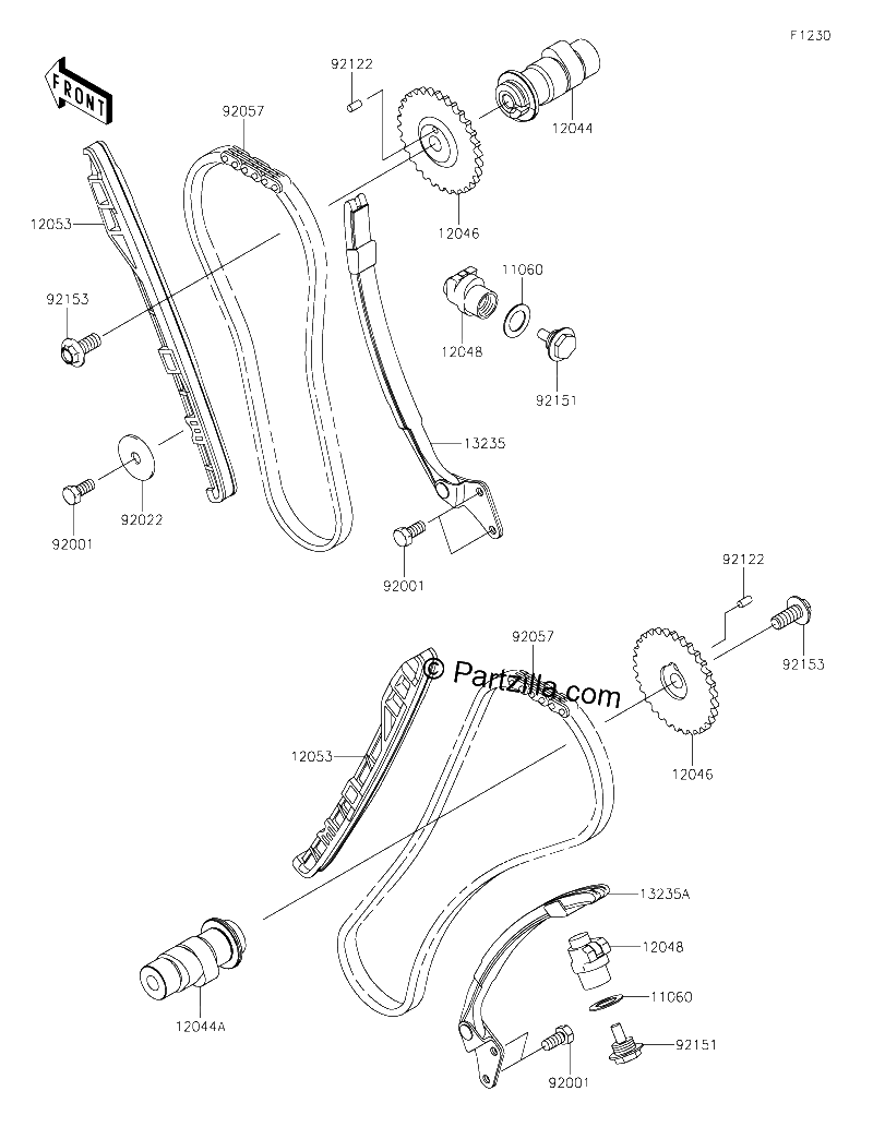 Diagrama de CAMSHAFT S TENSIONER