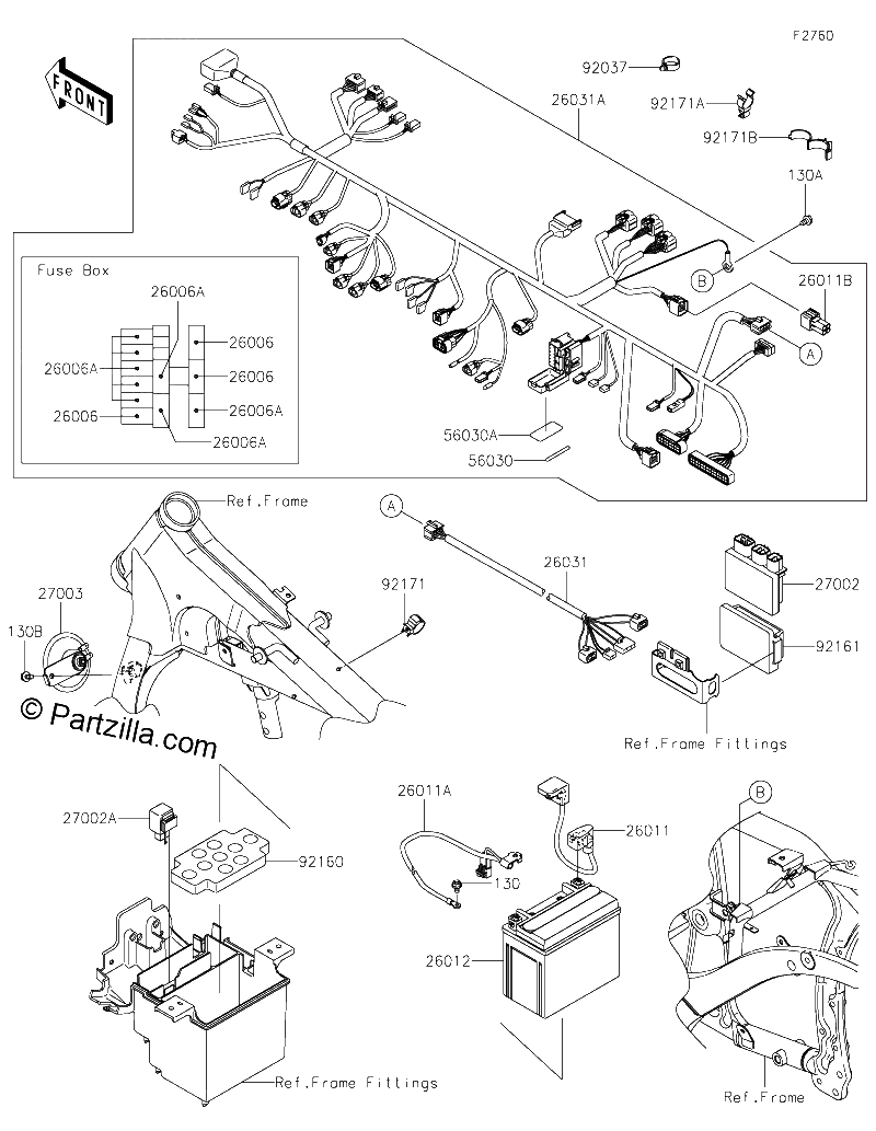 Diagrama de CHASSIS ELECTRICAL EQUIPMENT
