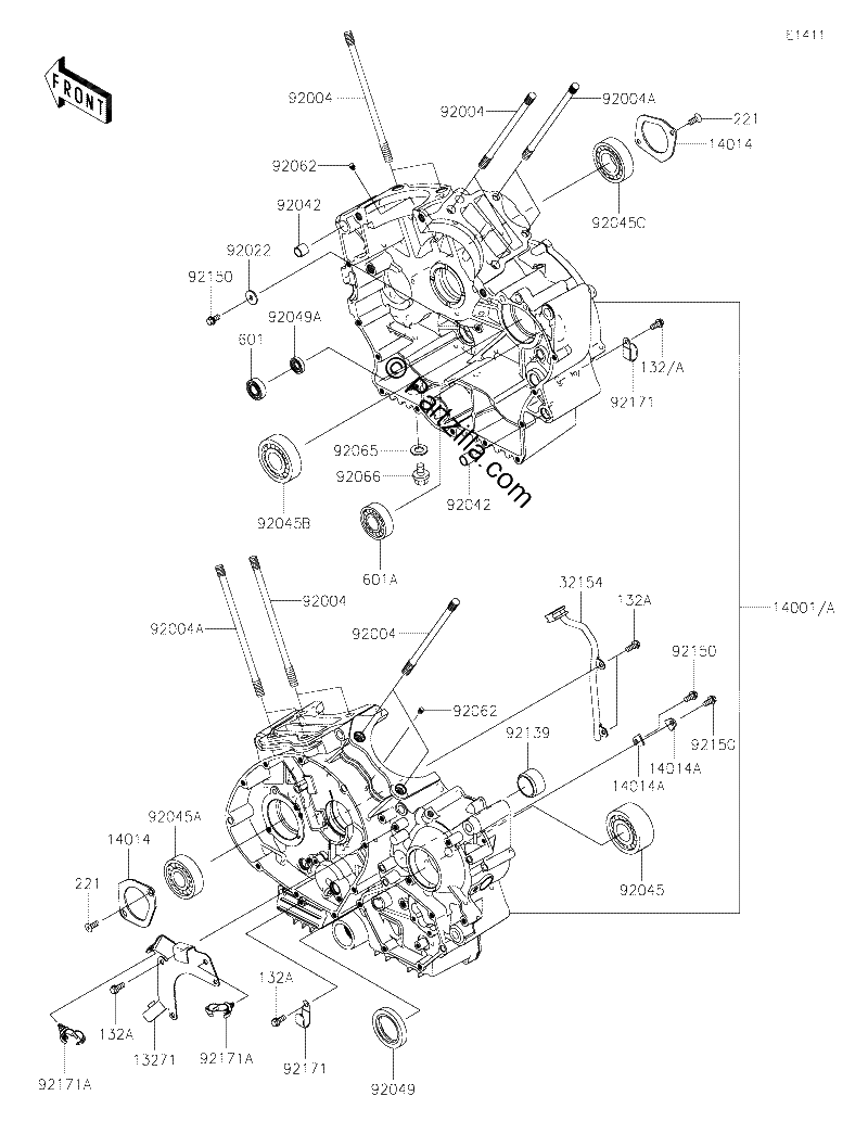 Diagrama de CRANKCASE
