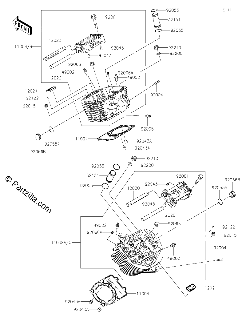 Diagrama de CYLINDER HEAD