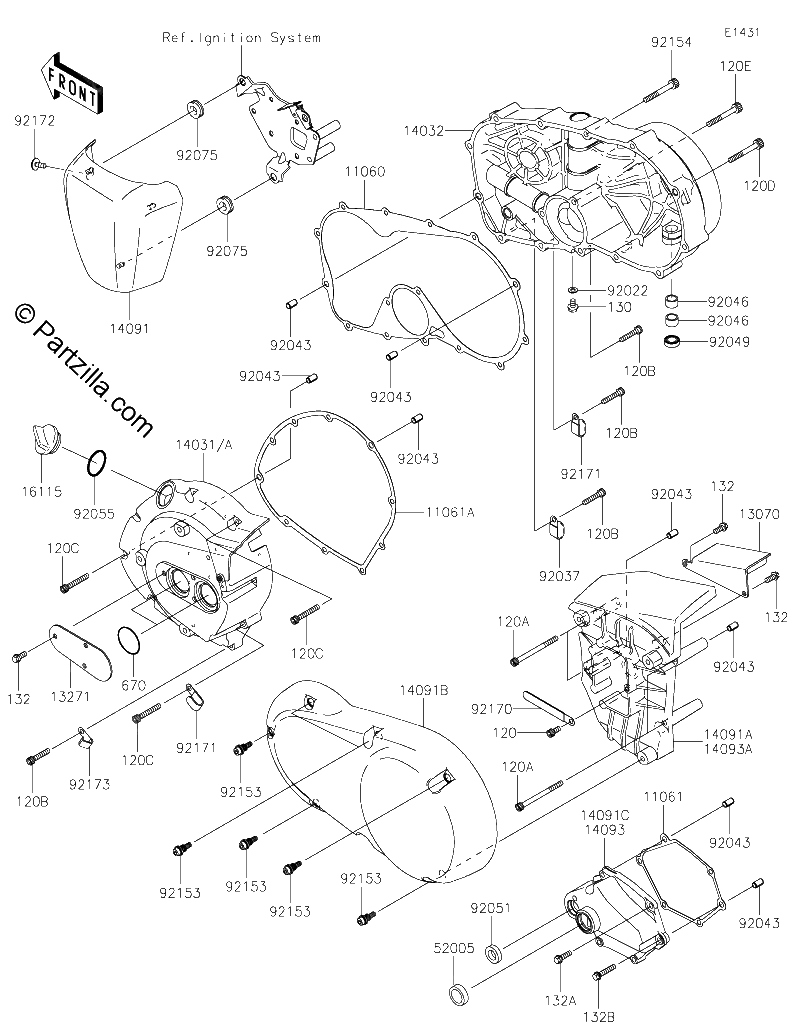 Diagrama de ENGINE COVER S