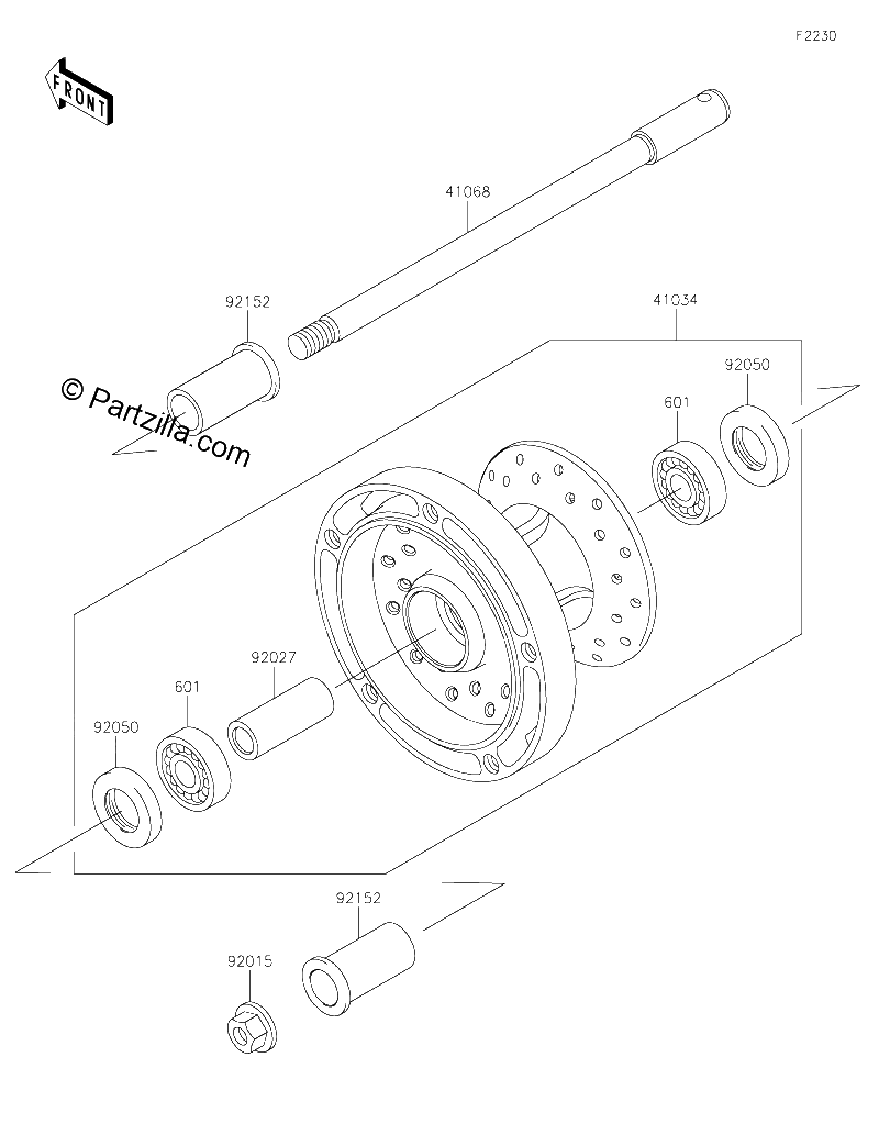 Diagrama de FRONT WHEEL