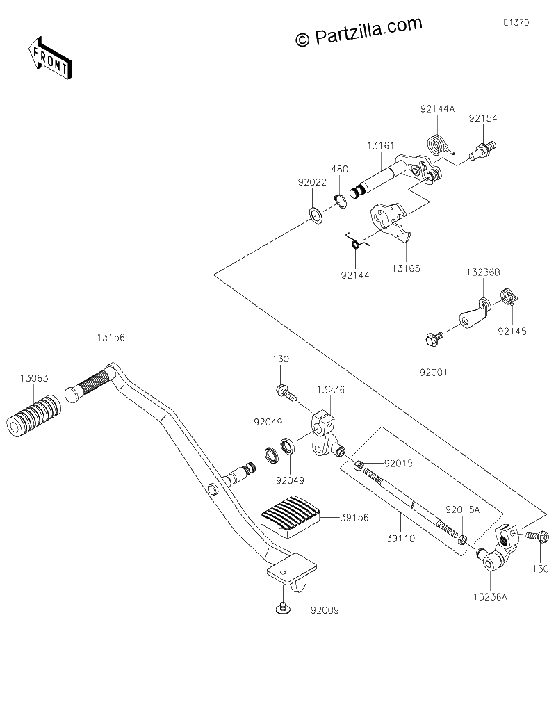Diagrama de GEAR CHANGE MECHANISM