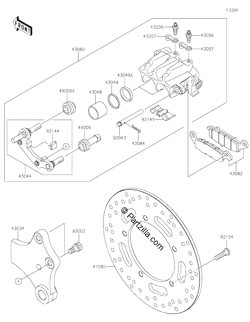 Diagrama de REAR BRAKE