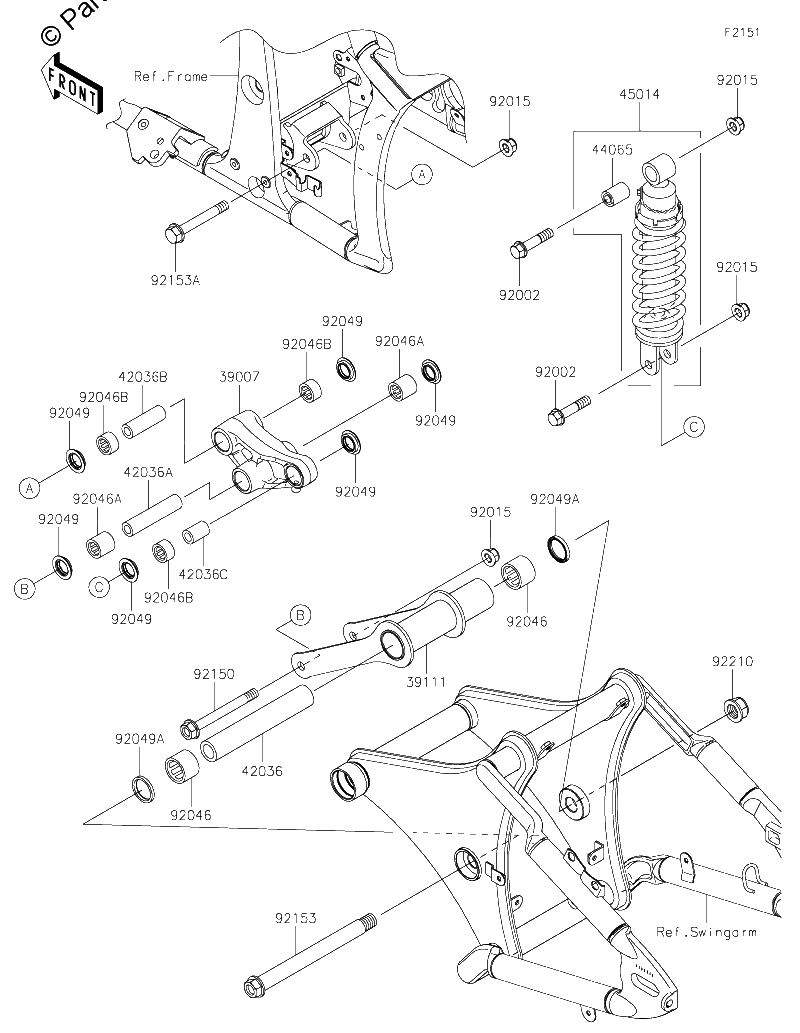 Diagrama de SUSPENSION SHOCK ABSORBER